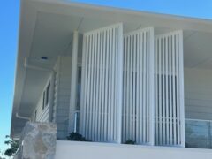 Privacy screens with vertical 40mm Round