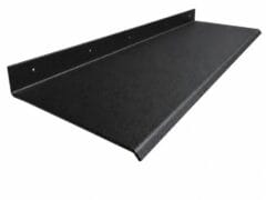 Custom aluminium sun hood in colour black