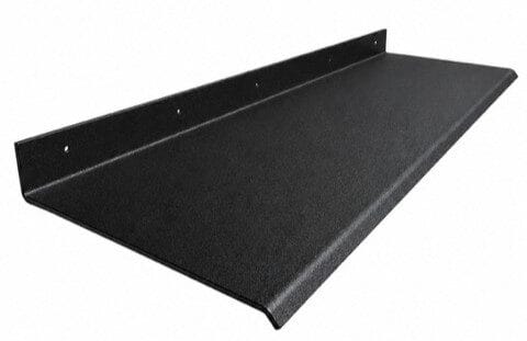 Black aluminium sun hood