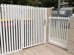 vertical slat gates with Mortice Lock